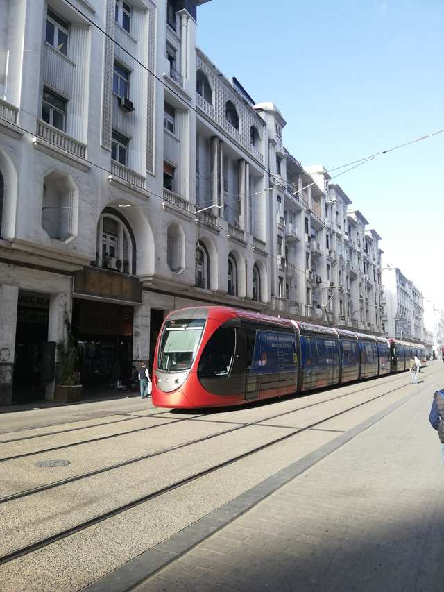 Immeuble El Glaoui — Light railway system in Casablanca, Morocco