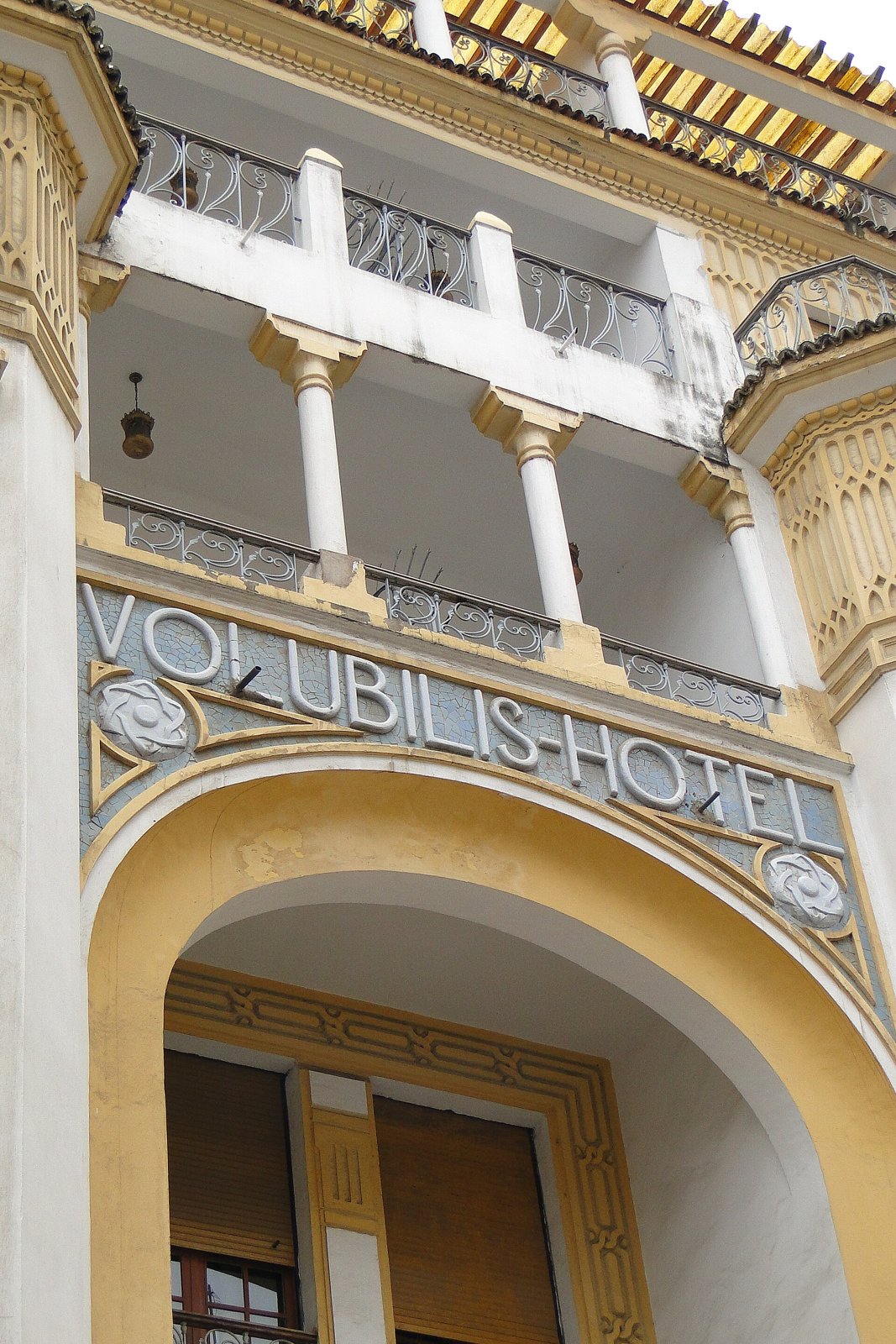 Hôtel Volubilis — Art Deco Facade of Volubilis Hotel - City Centre - Casablanca - Morocco